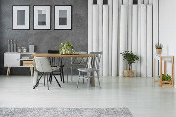 Simple room with plants