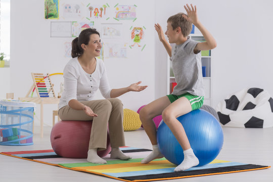 Physiotherapy Exercises With Stability Ball