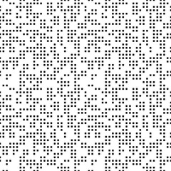 Seamless vector background with random square black elements. Abstract ornament. Dotted abstract pattern