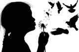 Free Free Child Blowing Dandelion Svg 179 SVG PNG EPS DXF File