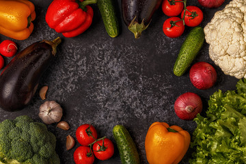 Set of vegetables for cooking