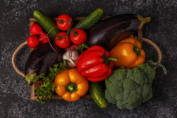 Set of vegetables for cooking
