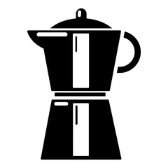 Kettle element icon, simple black style
