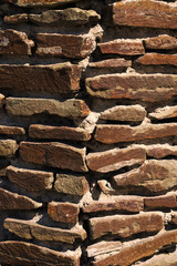 Stone wall, stone texture, vintage background, building texture,brown background,brick, brown background.
