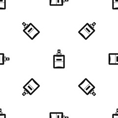 Perfume pattern seamless black