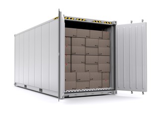 Open Shipping Container
