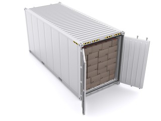 Shipping Container isolated