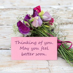 Get well soon / Vetch and greetings card for recovery  © Cora Müller