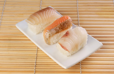 Delicious Japanese food - Nigiri sushi   