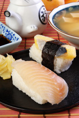 Delicious Japanese food - Nigiri sushi   