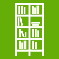 Bookcase icon green