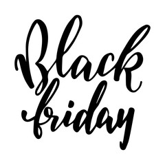 Hand drawn lettering for Black Friday.
