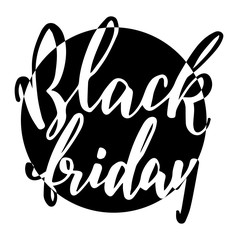 Hand drawn lettering for Black Friday.