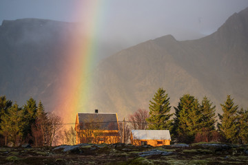 Rainbow on Lofoten