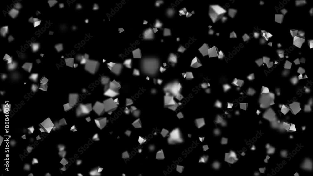 Poster bounce moving depth of field. cinematic industrial background. 3d animation. seamless loop.