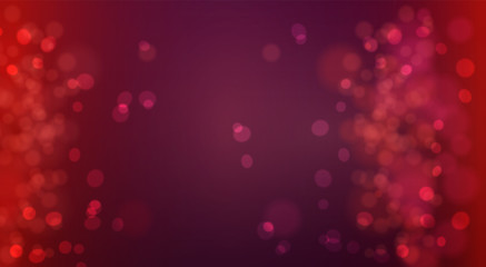 Bokeh background defocused lights. Glowing techno abstract background