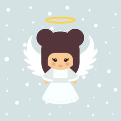 cartoon christmas angel