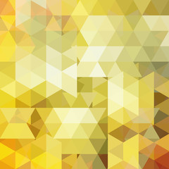 Background made of yellow, white triangles. Square composition with geometric shapes. Eps 10
