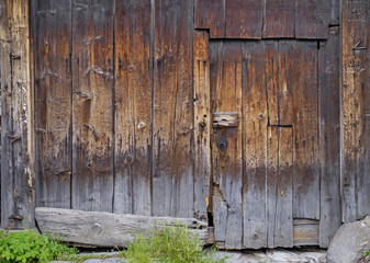 Old grunge wooden entrance 2