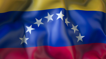 Waiving Flag of Venezuela