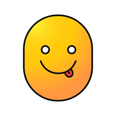 Yummy smile color icon