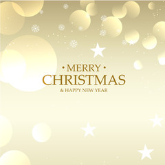 Merry Christmas. Christmas decoration. Gold.