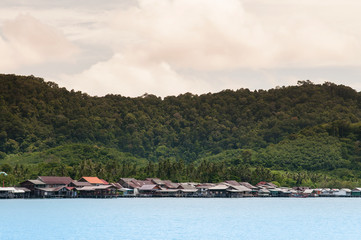 Scenery of Old town, fisherman village of  Koh Lanta, Krabi