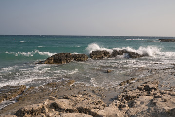 Torre Sant Andrea, Italy - September 2012 : View of Torre Sant Andrea beaches