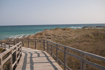 Fototapeta premium Torre Sant Andrea, Italy - September 2012 : View of Torre Sant Andrea beaches