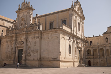 Lecce, Italy - September 08, 2012 : Lecce Cathedral