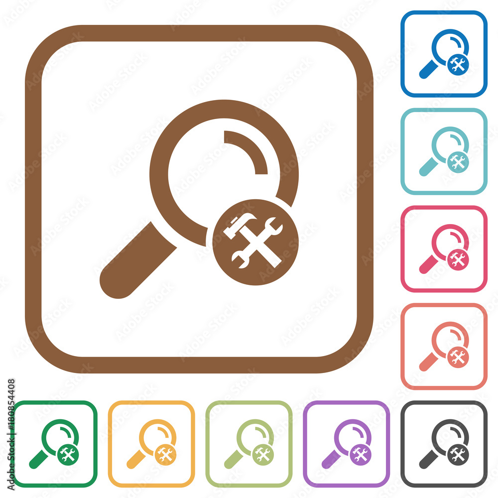 Poster customize search simple icons