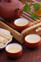 Close-up of traditional Chinese tea