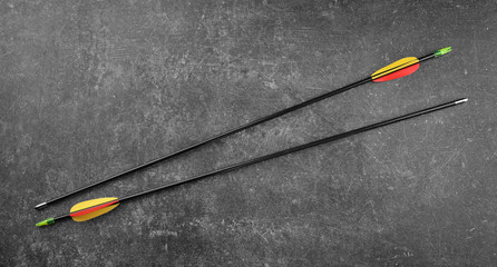 Arrows on table