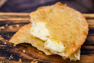 Khachapuri traditional Georgian bread with cheese