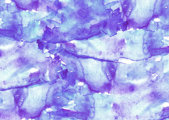     Watercolor abstract background, pattern, spot, splash of paint, blot, divorce, color. Vintage pattern for different design and decoration. 
blue paint color. Frosty abstract window, postcard.