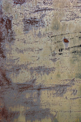 Texture of old shabby rusty metal surface.