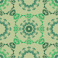 Seamless abstract floral pattern,mandala pattern