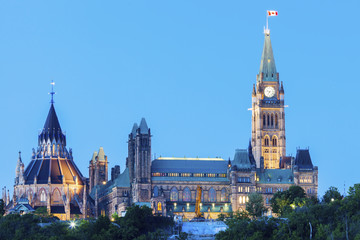 Fototapeta premium Parliament Hill in Ottawa