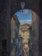 Siena, Italy, narrow street