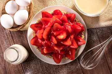Traditional Brazilian Strawberry Pie