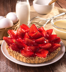 Traditional Brazilian Strawberry Pie