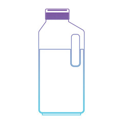 orange juice bottle in degraded purple to blue color contour