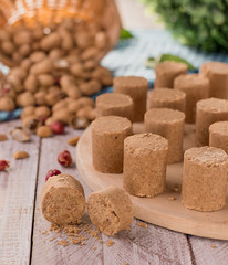 Pacoca (pacoquinha) - Brazilian traditional peanut butter