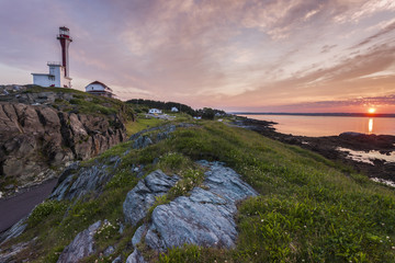 Fototapeta na wymiar Cape Forchu Lighthouse