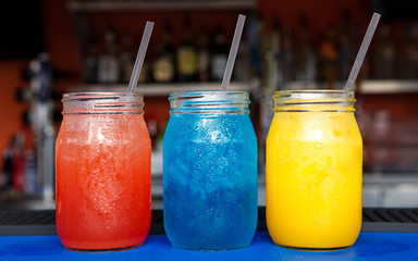 Brightly Colored Summer Cocktails