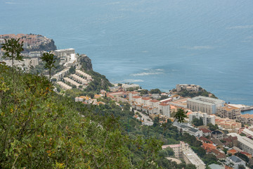 Obraz premium Gibraltar panorama from Upper Rock