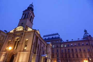 Obraz premium Petar Preradovic Square and Orthodox Cathedral