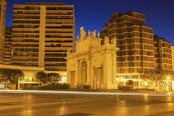 Fototapeta na wymiar Puerta de la Mar in Valencia