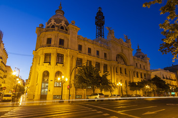 Fototapeta na wymiar Plaza del Ayuntamiento in Valencia