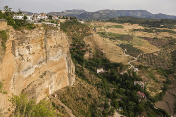 Fototapeta na wymiar Afternoon panorama of Ronda